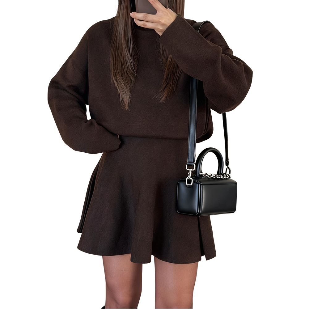 Chic Cinched-Waist A-Line Mini Dress