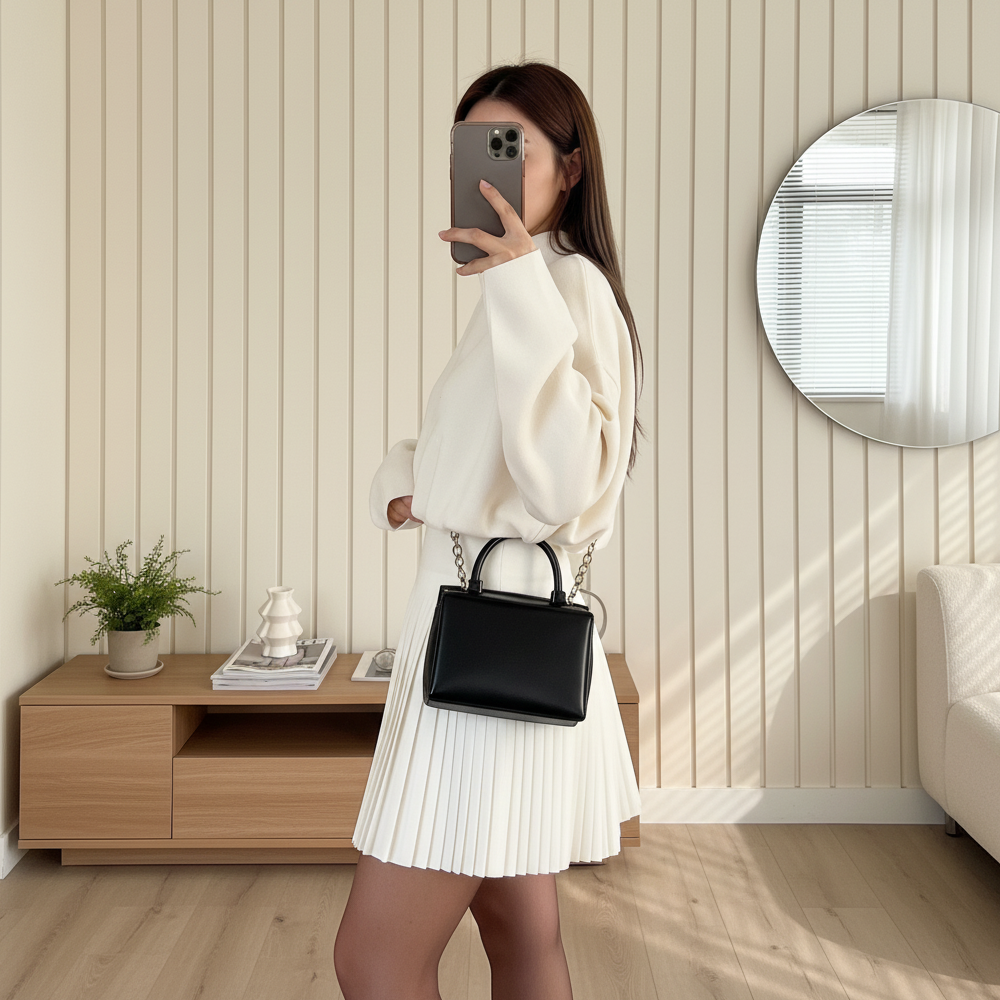 Chic Cinched-Waist A-Line Mini Dress