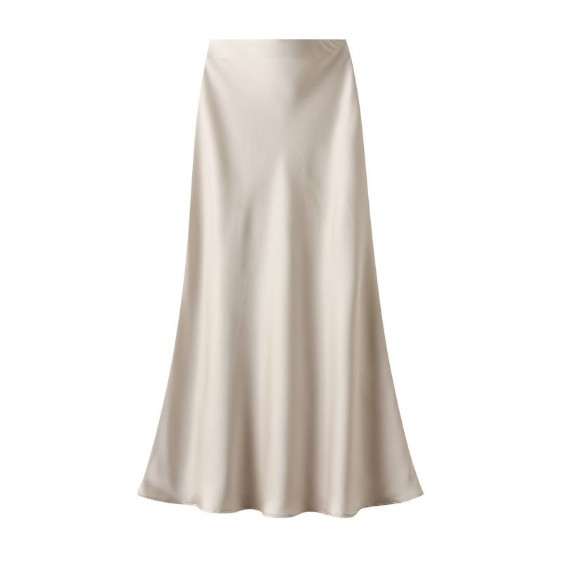 🔥Hot Sale🔥Women's Lustrous High-Waist Satin Skirt
