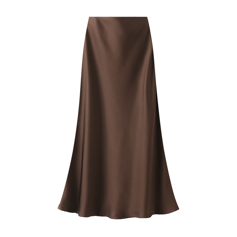 🔥Hot Sale🔥Women's Lustrous High-Waist Satin Skirt