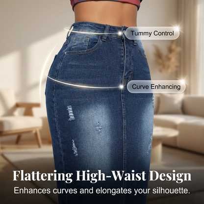 💎 Vintage Distressed, A-Line Fit & Stretch Comfort – The Ultimate Wardrobe Staple