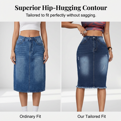 💎 Vintage Distressed, A-Line Fit & Stretch Comfort – The Ultimate Wardrobe Staple