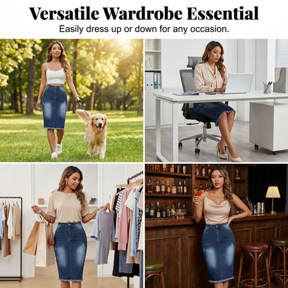 💎 Vintage Distressed, A-Line Fit & Stretch Comfort – The Ultimate Wardrobe Staple
