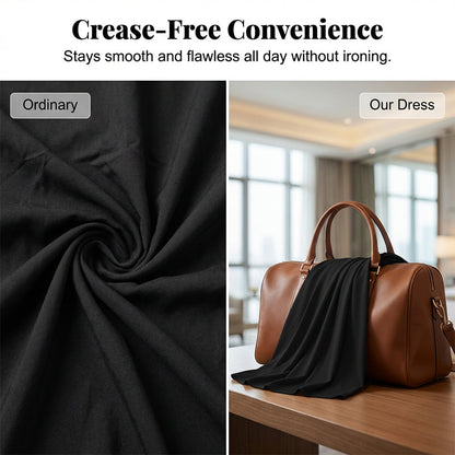 Women's Casual Cold Shoulder Solid Color Dress