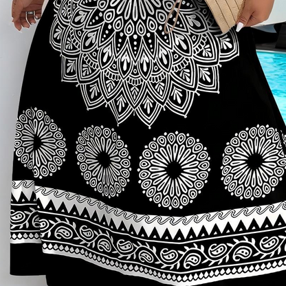 Bohemian Mandala Print Cami Maxi Dress