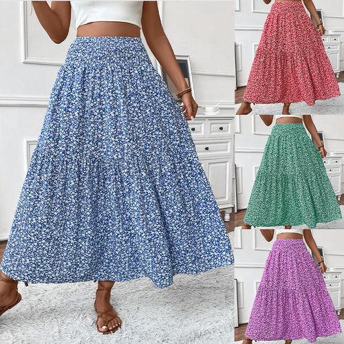 A-Line Floral Maxi Skirt