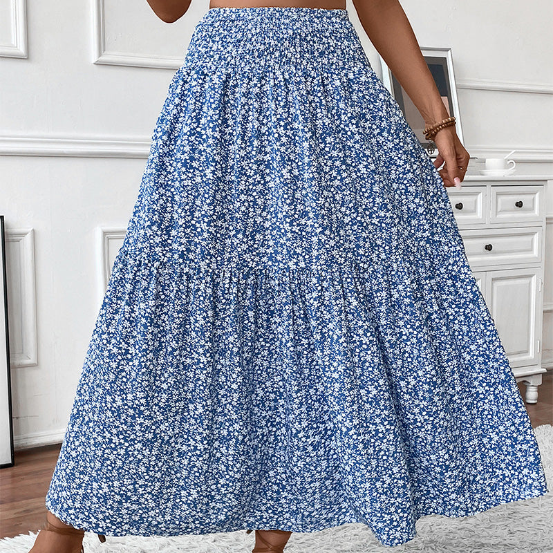 A-Line Floral Maxi Skirt