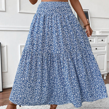 A-Line Floral Maxi Skirt
