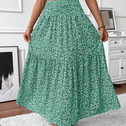 A-Line Floral Maxi Skirt