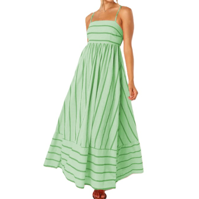 🌞Summer Sale 49% OFF🔥Spaghetti Strap Cut Out Flowy Swing Long Dress