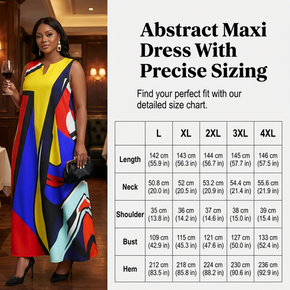 💥Artistic Print Loose Fit Summer Maxi Dress— Free Shipping For Two Pieces