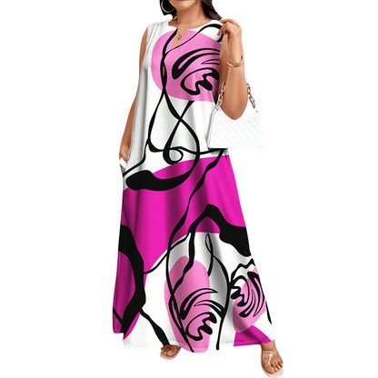 💥Artistic Print Loose Fit Summer Maxi Dress— Free Shipping For Two Pieces