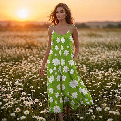 💐Women's Floral Print Wide Leg Jumpsuit