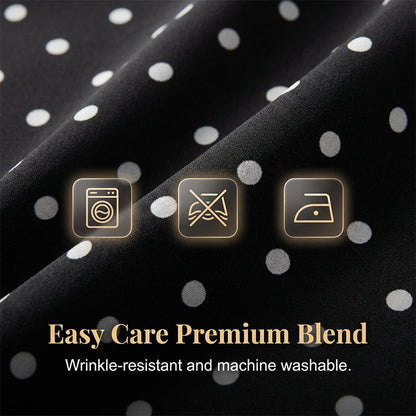 Women's Polka Dot V-Neck Maxi Dress