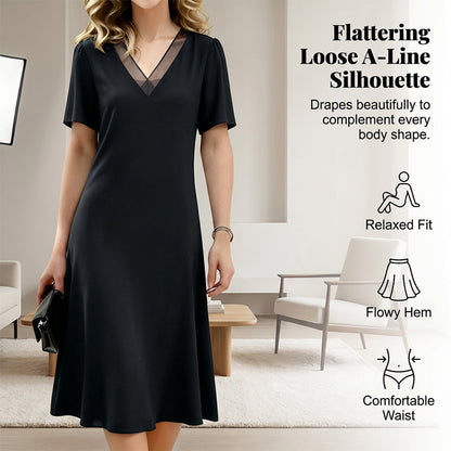❤️Women's Elegant V-Neck Mesh Dress