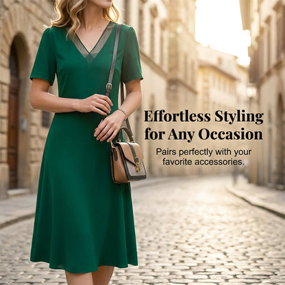 ❤️Women's Elegant V-Neck Mesh Dress