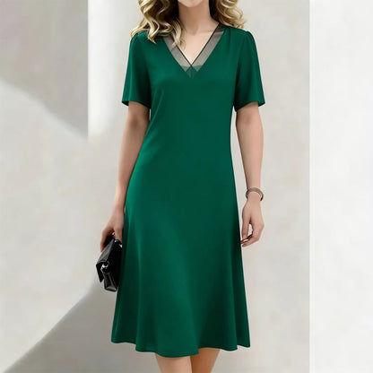 ❤️Women's Elegant V-Neck Mesh Dress