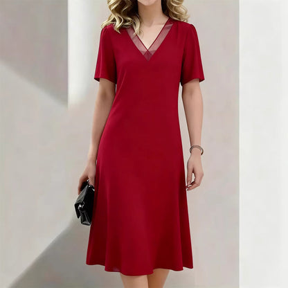 ❤️Women's Elegant V-Neck Mesh Dress