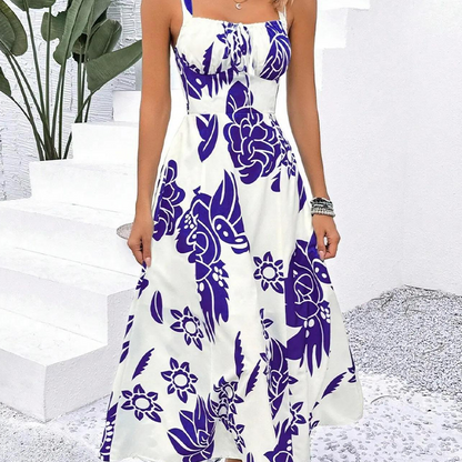Floral Spaghetti Strap Dress – Smocked Back, A-Line & Lightweight – Effortless Summer Style 🌼