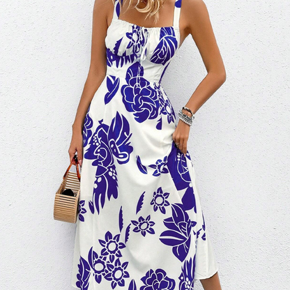 Floral Spaghetti Strap Dress – Smocked Back, A-Line & Lightweight – Effortless Summer Style 🌼