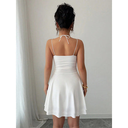 Women's Ruched A-Line Mini Dress