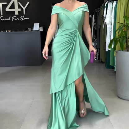 🔥Women’s Elegant V Neck Backless Split Long Dress