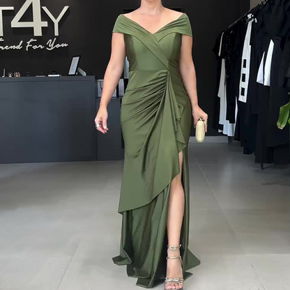 🔥Women’s Elegant V Neck Backless Split Long Dress