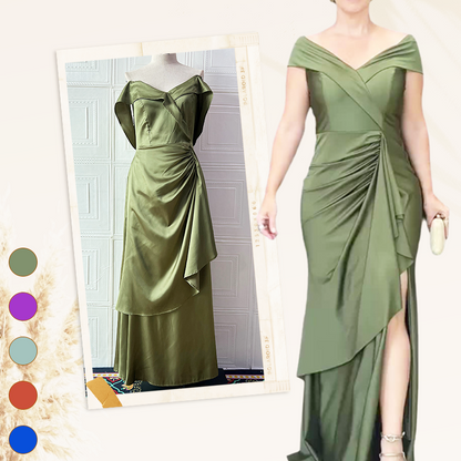 🔥Women’s Elegant V Neck Backless Split Long Dress