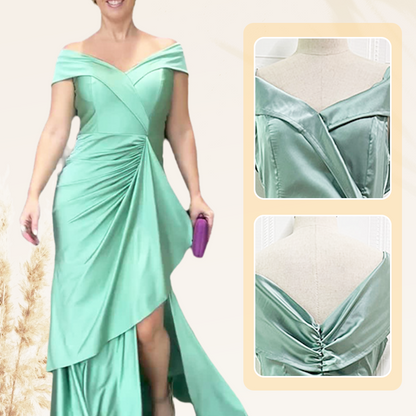 🔥Women’s Elegant V Neck Backless Split Long Dress