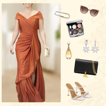 🔥Women’s Elegant V Neck Backless Split Long Dress
