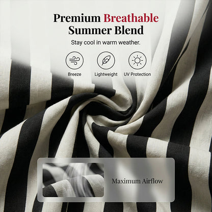 Women's Sleeveless Top & Striped Skirt Set