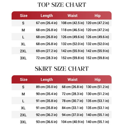 Women's Sleeveless Top & Striped Skirt Set