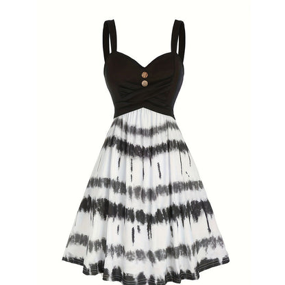 Women's Tie-Dye A-Line Cami Dress