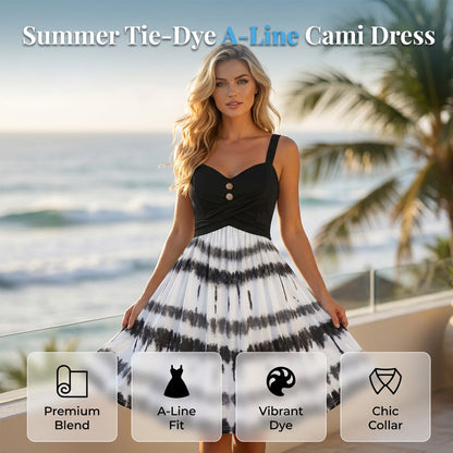 Women's Tie-Dye A-Line Cami Dress