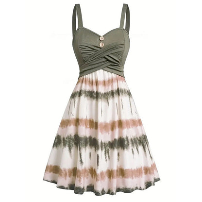 Women's Tie-Dye A-Line Cami Dress