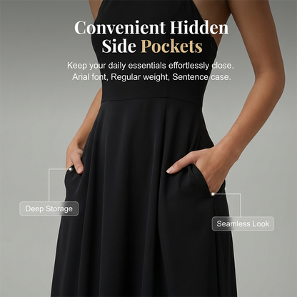 Women's Elegant Sleeveless Halter Maxi Dress