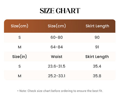 Women's High Waist A-Line Long Skirt