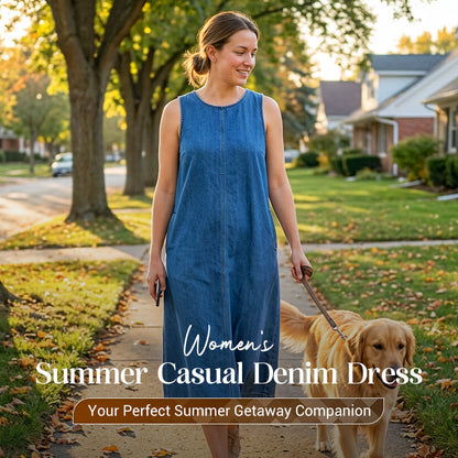 Women's Summer Casual Denim Dress