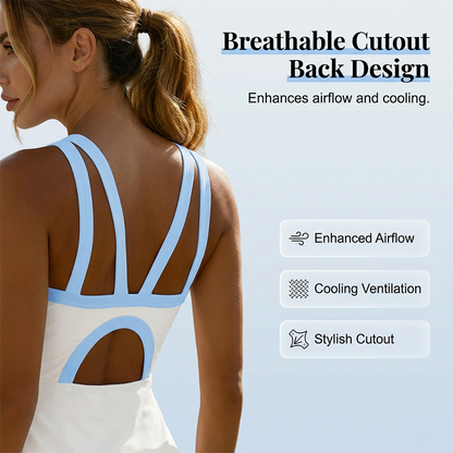 Women's Athletic Dress with Built-in Shorts & Pockets