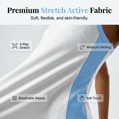Women's Athletic Dress with Built-in Shorts & Pockets