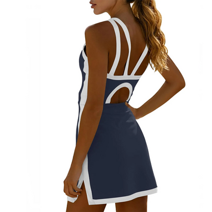 Women's Athletic Dress with Built-in Shorts & Pockets
