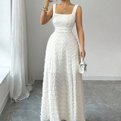 🏆LAST DAY SALE 50% OFF🔥Women's Sleeveless Square Neck Split Maxi Dress